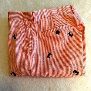 Brooks Brothers Boys Embroidered Seersucker Shorts